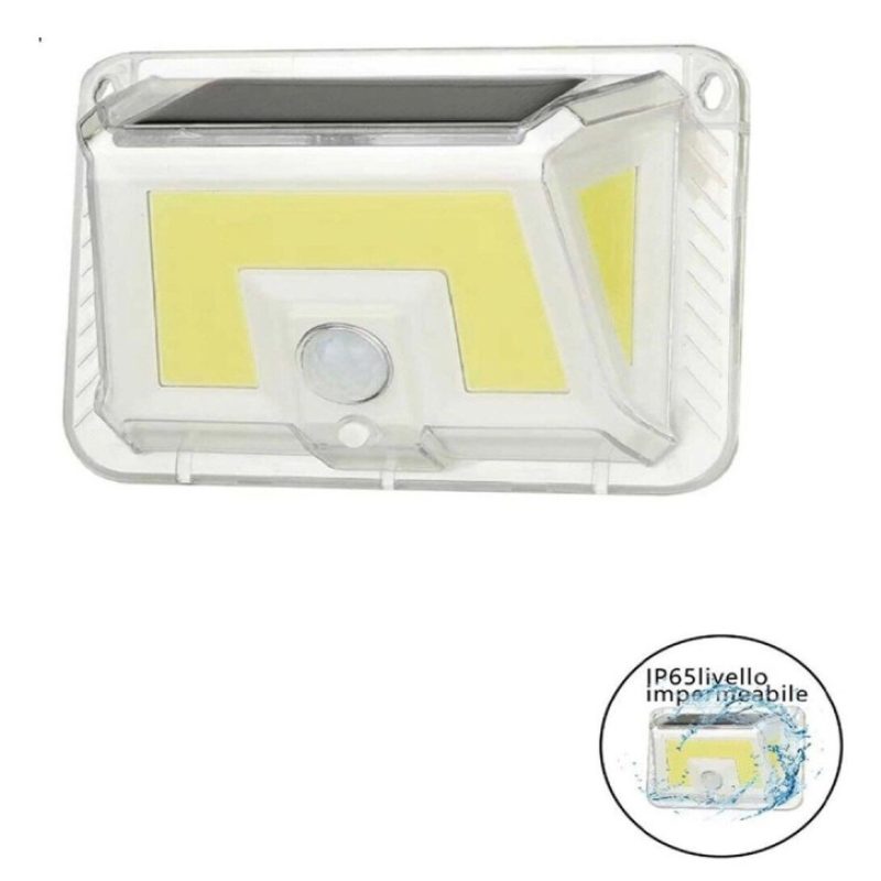 Driwei Lampada faro luce faretto da esterno energia solare LED COB ...