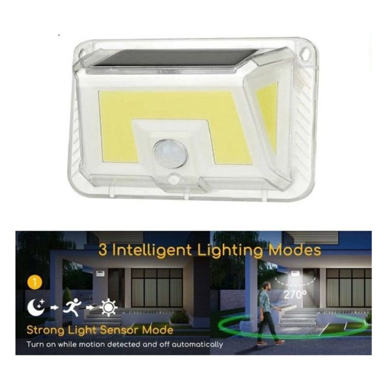 Driwei Lampada faro luce faretto da esterno energia solare LED COB ...
