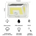 Lampada faro luce faretto da esterno energia solare LED COB sensore di movimento