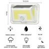 Driwei Lampada faro luce faretto da esterno energia solare LED COB ...