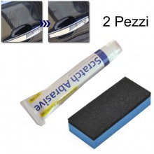 Kit auto riparazione graffi vernice corpo composto pasta ritocco 2 PEZZI CA02800