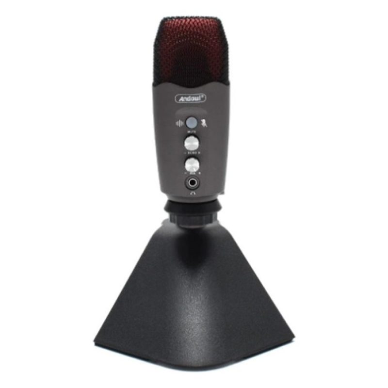 Andowl Microfono Condensatore professionale Plug&Play jack 3.5 da S...