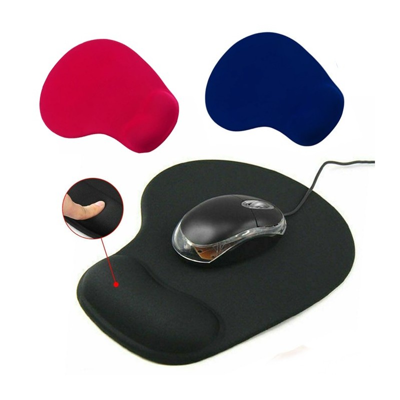 Mouse Pad Tappetino Desing Ergonomico Morbido Poggia-Polso in GEL colore casuale