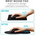 Mouse Pad Tappetino Desing Ergonomico Morbido Poggia-Polso in GEL colore casuale