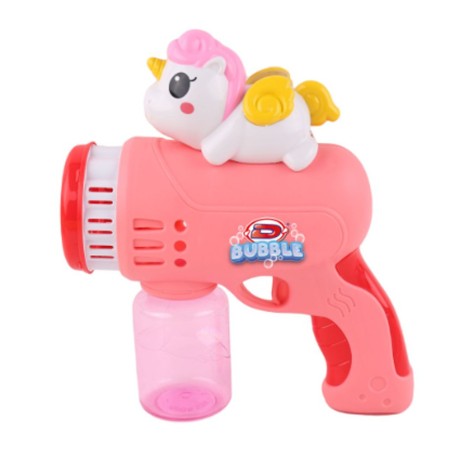 Pistola Spara Bolle di sapone giocattolo a batteria gadget per feste bambini 3+