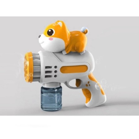 Pistola Spara Bolle di sapone giocattolo a batteria gadget per feste bambini 3+