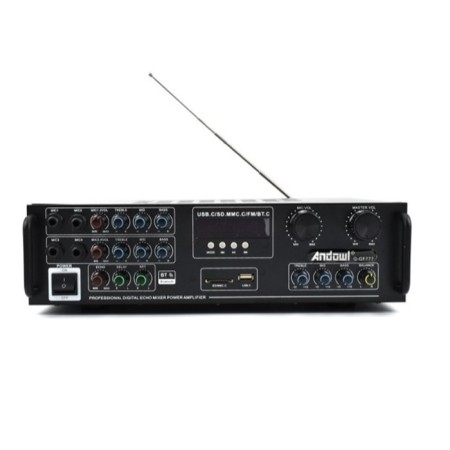 Amplificatore audio bluetooth stereo karaoke FM  HI-FI USB AUX SD 300W Q-GF777