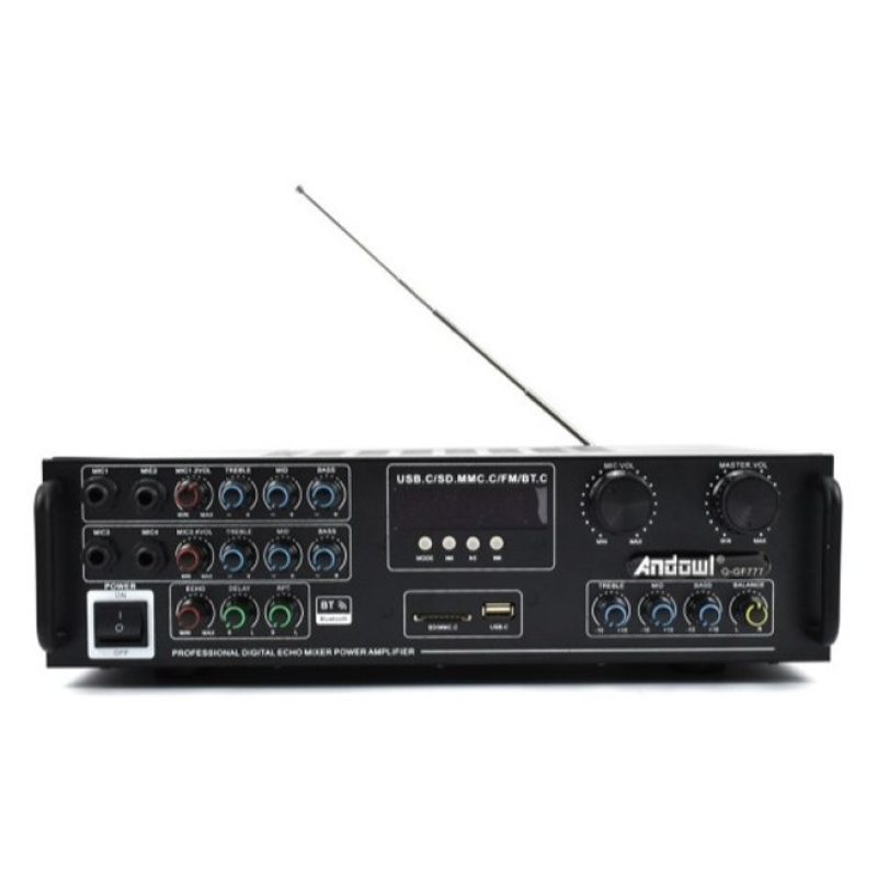 Hongu Amplificatore audio bluetooth stereo karaoke FM HI-FI USB AUX...