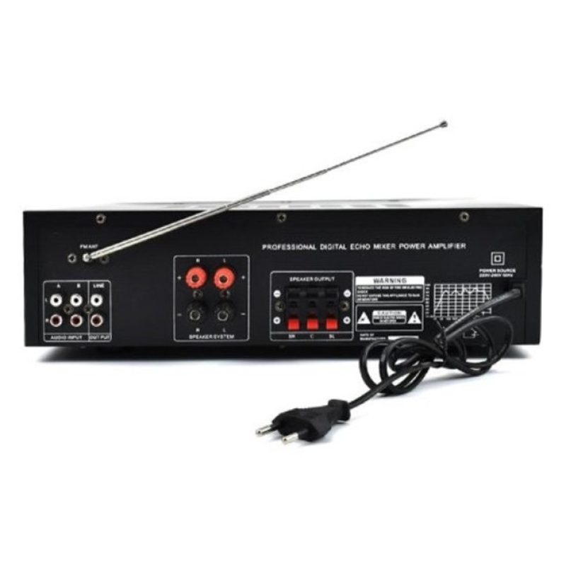 Hongu Amplificatore audio bluetooth stereo karaoke FM HI-FI USB AUX...