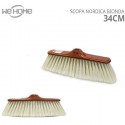 Scopa nordica bionda setole 34 cm per tutti i Pavimenti interni di casa spazzola
