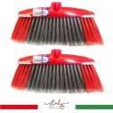 Scopa con paracolpi per Pavimenti interni pulizia casa 2 Pezzi Mrbrush Logika