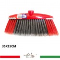 Scopa con paracolpi per Pavimenti interni pulizia casa 2 Pezzi Mrbrush Logika