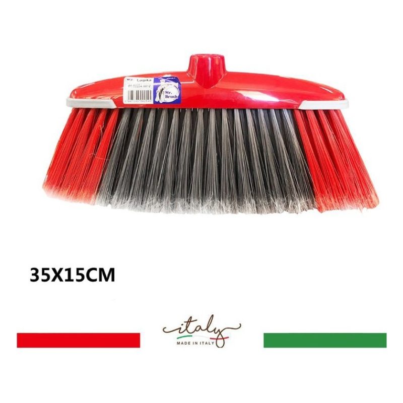 Mr.Brush Scopa con paracolpi per Pavimenti interni pulizia casa 2 P...
