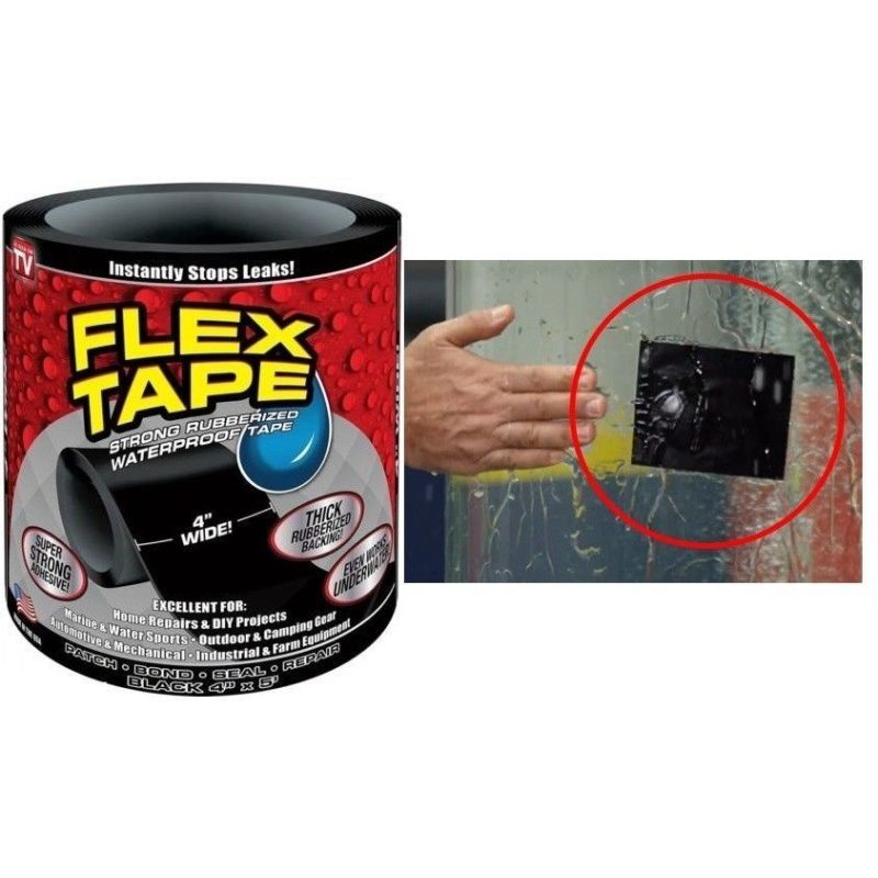 Nastro adesivo nero riparazione 1,5 m 10 cm impermeabile resistente raggi UV