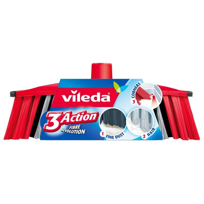 Vileda VILEDA scopa 3 ACTION per tutti i tipi di sporco per Interni...