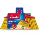 Vileda 2 In 1 Garden Scopa per Esterni da giardino per fogliame pulizia esterno