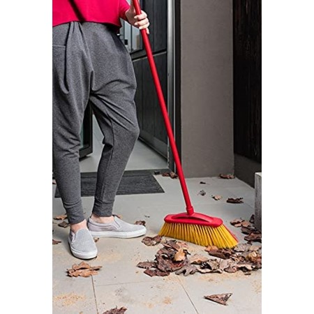 Vileda 2 In 1 Garden Scopa per Esterni da giardino per fogliame pulizia esterno