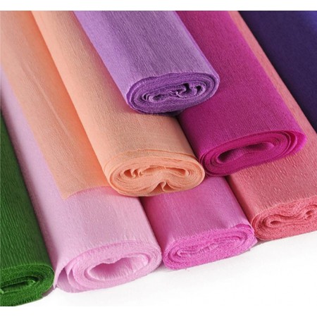 10 Rotoli Di Carta Crespa 30gr 50x250 cm colori assortiti fai da te Canson