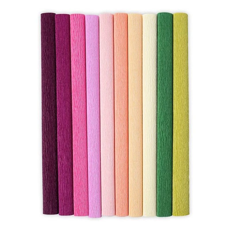 Generico 10 Rotoli Di Carta Crespa 30gr 50x250 cm colori assortiti ...