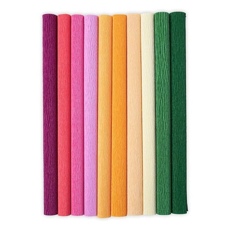 Generico 10 Rotoli Di Carta Crespa 30gr 50x250 cm colori assortiti ...