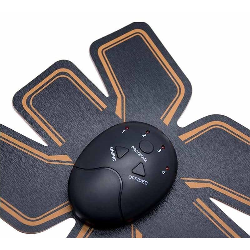 Elettro stimolatore EMS pancia con telecomando addominali adesivo 4 programmi