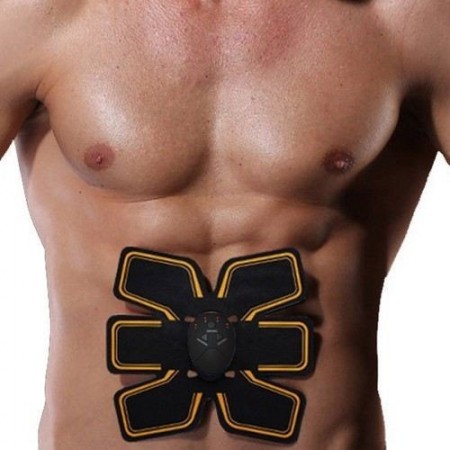 Elettro stimolatore EMS pancia con telecomando addominali adesivo 4 programmi