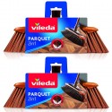 Vileda Scopa 2in1 Parquet 2 Pezzi Ricambio x pavimenti delicati pulizia interni