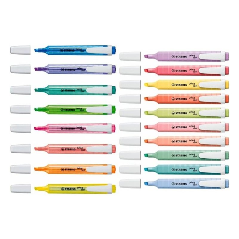 Stabilo Stabilo Evidenziatore Swing Cool Desk Set 18 Colori Assorti...
