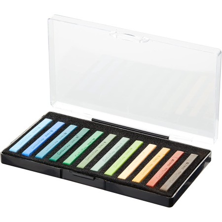 Conte a Paris set da 12 pastelli colori assortiti quadrati per artisti paesaggi