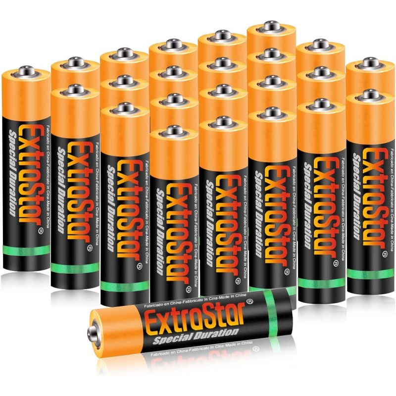 72 Batterie batteria AAA Stilo 1,5V Pile pila cariche lunga durata Extrastar R03
