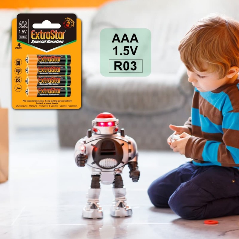 ExtraStar 72 Batterie batteria AAA Stilo 1,5V Pile pila cariche lun...