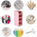 Portapenne oggetti organizer per ufficio 2PZ scrivania in Plastica 5 scomparti