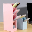 Portapenne oggetti organizer per ufficio 2PZ scrivania in Plastica 5 scomparti