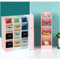 Portapenne oggetti organizer per ufficio 2PZ scrivania in Plastica 5 scomparti