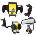 Supporto cellulare specchietto retrovisore auto sostegno smartphone orientabile