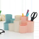 Portapenne oggetti organizer per scrivania in Plastica 3 scomparti ufficio casa
