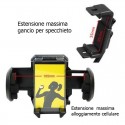 Supporto cellulare specchietto retrovisore auto sostegno smartphone orientabile