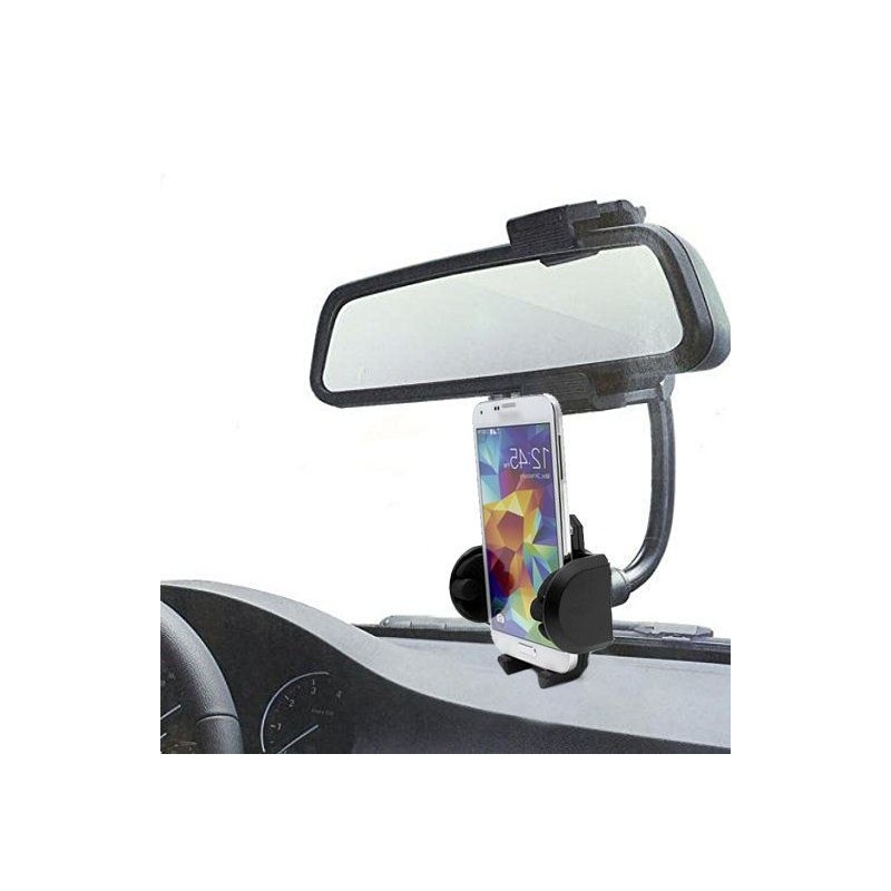 Supporto cellulare specchietto retrovisore auto sostegno smartphone orientabile