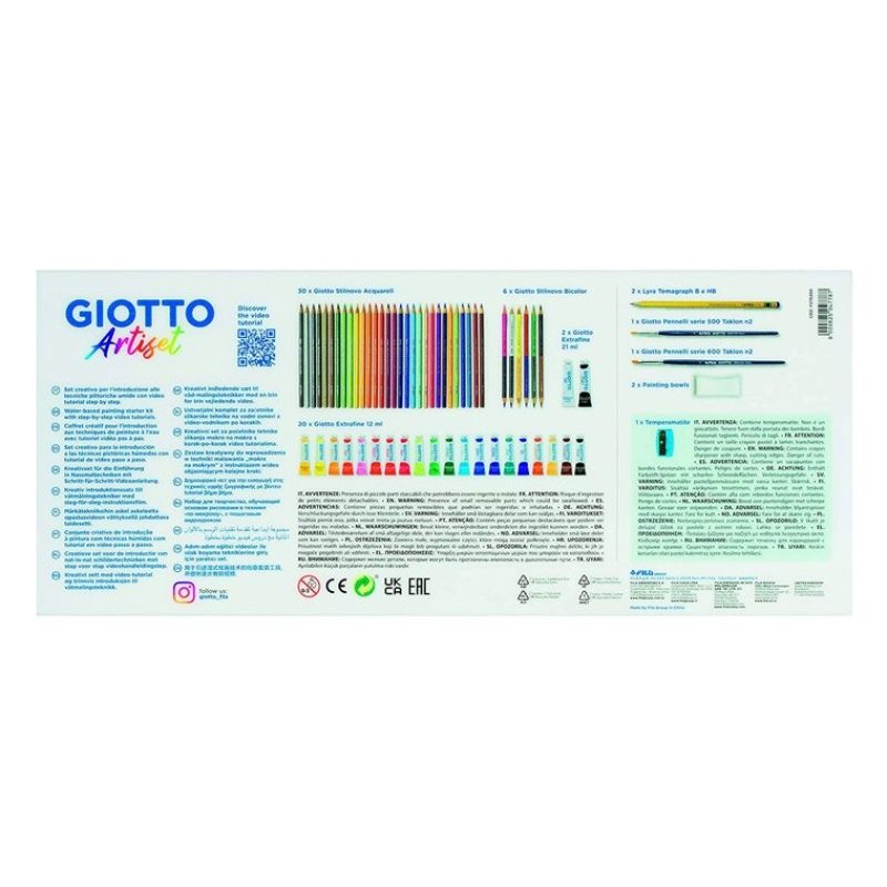 Giotto Fila Valigetta Pittura Giotto Artiset pittura pastelli acque...