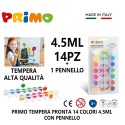 Kit set pittura disegno con tempere colorate 14 colori bambini Primo pittura