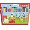Stabilo Pennarelli Stabilo Trio A-Z punta fine Confezione da 24 Col...