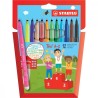 Stabilo Pennarelli Stabilo Trio A-Z punta fine Confezione da 12 Col...