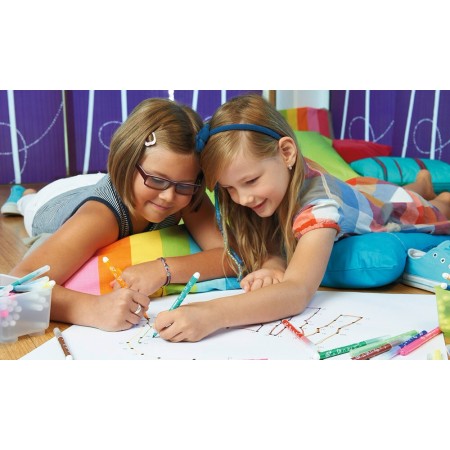 Pennarelli Stabilo Trio A-Z punta fine Confezione da 12 Colori assortiti bambini