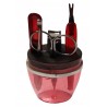 Kit manicure e pedicure da viaggio unghie mani piedi tagliaunghie lima forbici