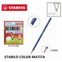Matite colorate Stabilo Confezione da 24 Colori assortiti astuccio bambini 2,5mm