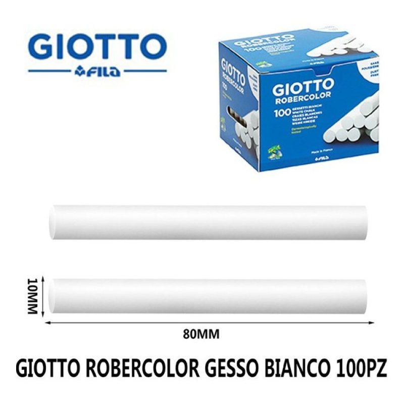 Giotto Gessi Giotto Robercolor bianchi 100 gessetti per lavagna sen...