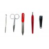 Kit manicure e pedicure da viaggio unghie mani piedi tagliaunghie lima forbici