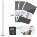 Fellowes Dorsini Rilegafogli, Diametro 4 Mm Confezione Da 50 Pezzi nero e bianco