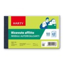 5x ricevute fatture affitto data ufficio duplice copia 50 moduli Autoricalcanti