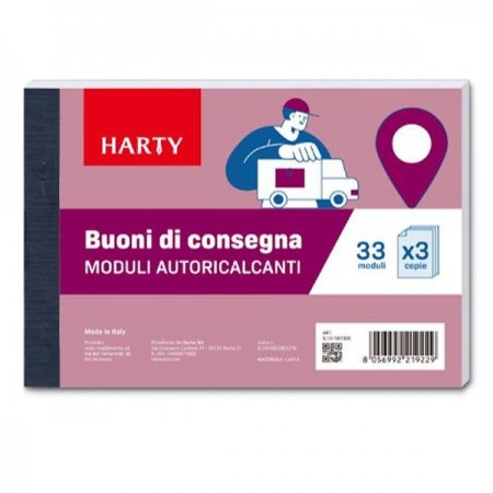 5 Blocco Buoni di Consegna 33 Moduli Triplice copia Autoricalcanti Data Ufficio